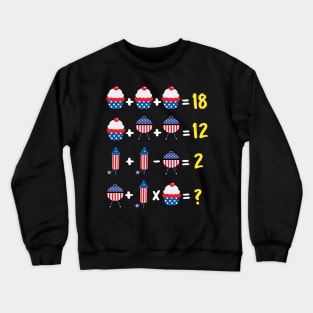 4th of july math teacher or student design Crewneck Sweatshirt